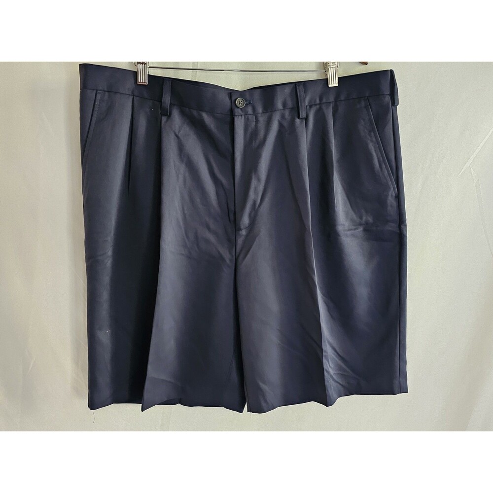 IZOD Shorts Men's Blue Golf Pleated Front Slash Pockets Classics Size 42